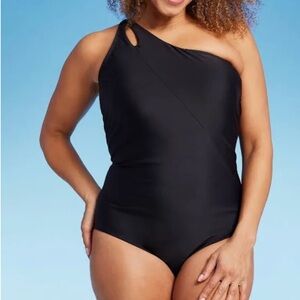 Lands' End One Shoulder Bathing Suit